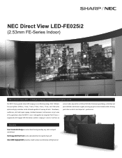 Sharp LED-FE025I2 Specification Brochure