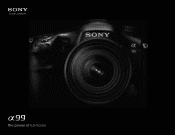 Sony SLT-A99V Product Brochure and Specifications