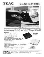 TEAC PU-DVR10 Teac PU-DVR10 Brochure