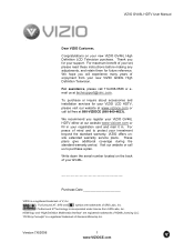 Vizio GV46LHDTV10A User Manual