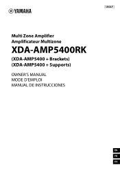 Yamaha 5400 XDA-AMP5400 Owner s Manual
