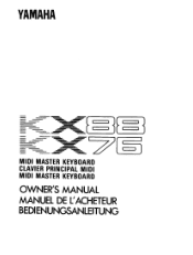 Yamaha KX88 Owner's Manual (image)