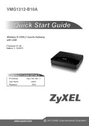 ZyXEL VMG1312-B10A Quick Start Guide