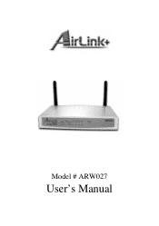 Airlink ARW027 Manual