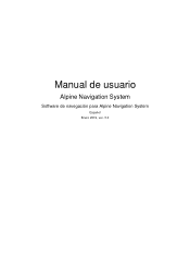 Alpine X409-WRA-JK Navigation Users Manual ES