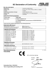 Asus GTX660-DC2O-2GD5 CE certification - English version