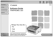 Canon FAXPHONE L120 FAXPHONE L120 Software Guide