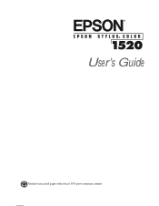 Epson 1520 User Manual