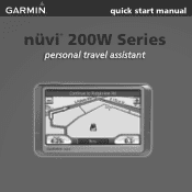 Garmin Nuvi 260W Quick Start Manual