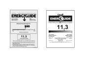 Haier HWE12XCR Energy Guide