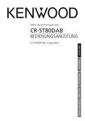 Kenwood CR-ST80DAB Operation Manual