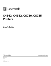 Lexmark C4342 Users Guide