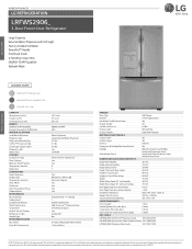 LG LRFWS2906V Specification