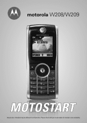 Motorola W208 User Manual