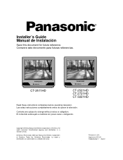 Panasonic CT3221HDB CT2511HDB User Guide