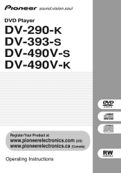 Pioneer DV393S Owner's Manual