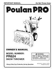 Poulan PR624 User Manual