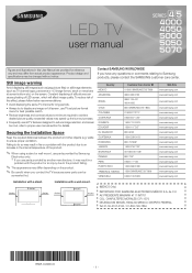 Samsung UN26EH4050F User Manual Ver.1.0 (English)
