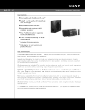 Sony AIR-SW10TI Marketing Specifications