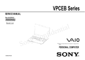 Sony VPCEB16FX/L Service Manual