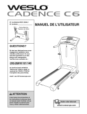 Weslo Cadence C6 Treadmill French Manual
