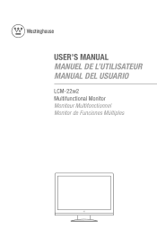 Westinghouse LCM22W2 User Manual