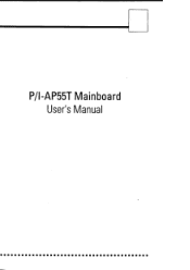 Asus P I-AP55T P/I-AP55T User's manual