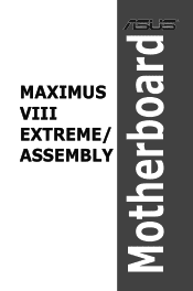 Asus ROG MAXIMUS VIII EXTREME/ASSEMBLY MAXIMUS VIII EXTREME/ASSEMBLY Users manual English
