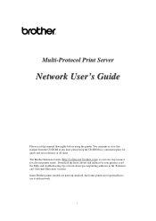 Brother International HL-1470N Network Users Manual - English
