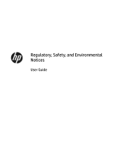 HP Color LaserJet Enterprise MFP M776 Regulatory Safety and Environmental Notices User Guide