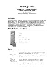 HP LH4r HP Netserver LT 6000 NetRAID-3Si Config Guide  for Windows NT4.0 Clusters