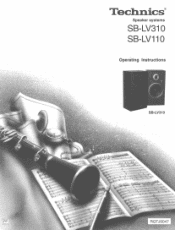 Panasonic SB-LV310K SBLV110 User Guide