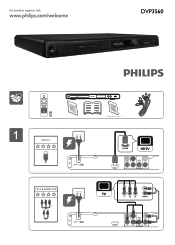 Philips DVP3560 Quick start guide