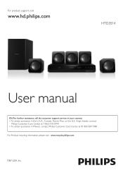 Philips HTD3514 User manual