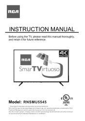 RCA RNSMU5545 English Manual