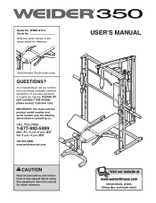 Weider 350 Bench English Manual