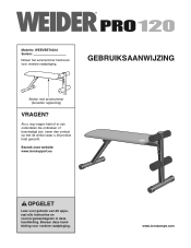 Weider Pro 120 Bench Dutch Manual