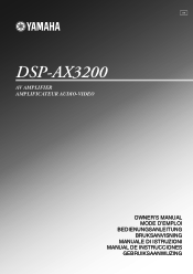 Yamaha DSP-AX3200 Owner's Manual