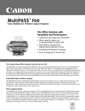 Canon MultiPASS F60 F60_spec.pdf