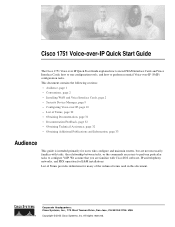 Cisco 1751 Quick Start Guide