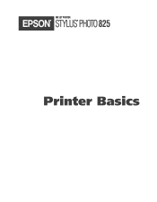 Epson C11C498001 Printer Basics