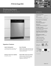 Frigidaire FFBD2411NB Product Specifications Sheet (English)