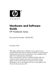 HP Pavilion zd8000 Hardware Software Guide