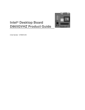Intel D865GVHZ Product Guide