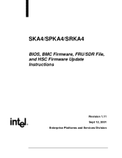 Intel SPKA4 Firmware Upgrade
