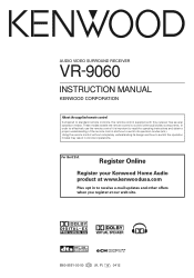 Kenwood VR-9060 Instruction Manual