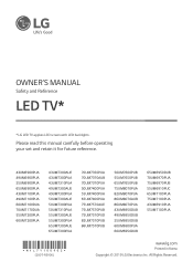 LG 50UM7300PUA Owners Manual