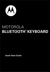Motorola Wireless Keyboard Wireless Keyboard - User  Guide