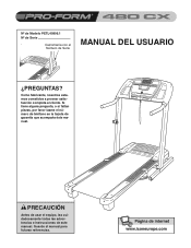 ProForm 480 Cx Treadmill Spanish Manual