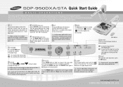 Samsung SDP-950STA Quick Start Guide